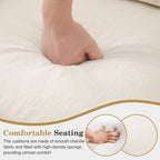 Fauteuil moderne rembourré avec clous décoratifs et pieds en bois