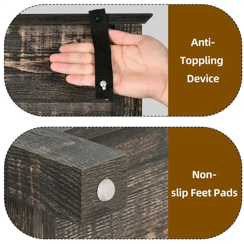 64 Armoire de cuisine haute avec 2 tiroirs et portes