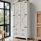 64 Armoire de cuisine haute avec 2 tiroirs et portes