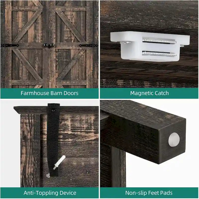 64 Armoire de cuisine haute avec 2 tiroirs et portes